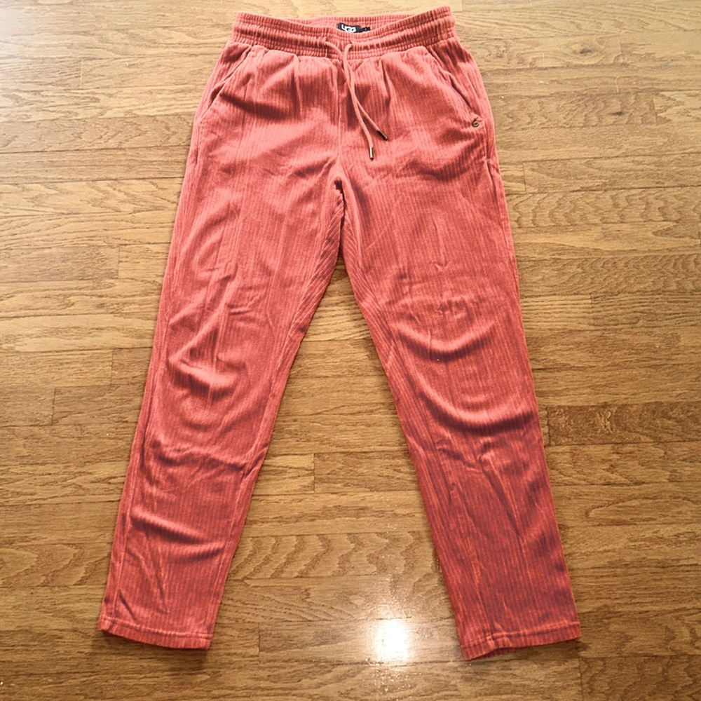 UGG AVERY CORDUROY PANTS PANTS JOGGER WOMENS SMALL BURNT ORANGE